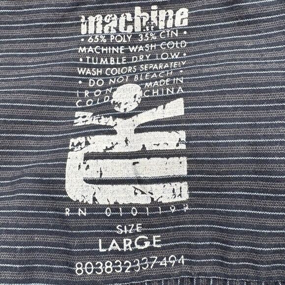 MK Machine Size L Pearl Snap Shirt Y2K Vintage Graphic Grunge Rock Western - Picture 4 of 11